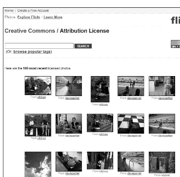 Figure 3-4. Viewing recent photos under the Creative Commons Attribution License at Flickr