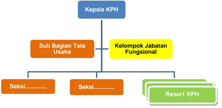 Gambar 2. Struktur organisasi KPH tipe A