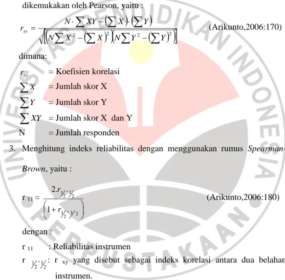 Tabel 3.3. Tingkat Reliabilitas 