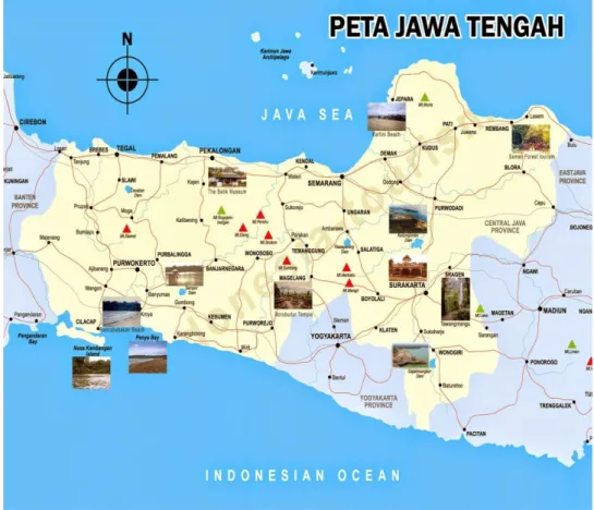 Gambar 4.1 Peta Provinsi Jawa Tengah 