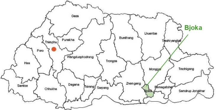 Figure 1: Map of Bhutan and Location of Bjoka3