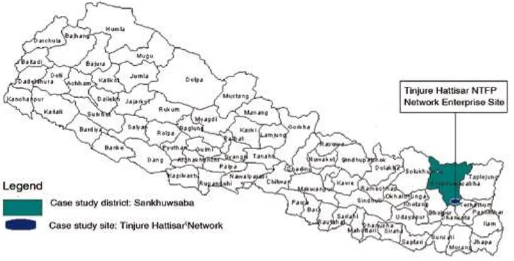 Figure 1: Map of Nepal Showing Study Site