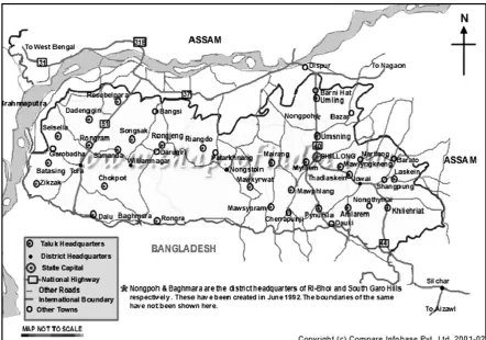 Figure 1: Map of Meghalaya