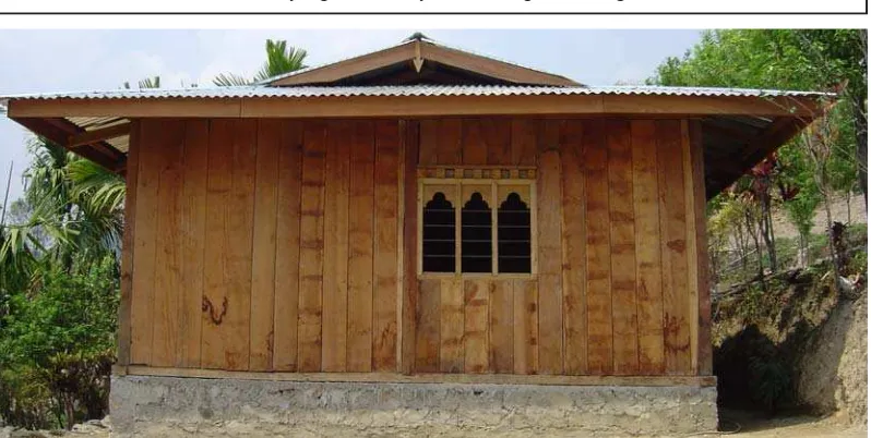 Figure 5: House constructed timber from CF, Sarpang
