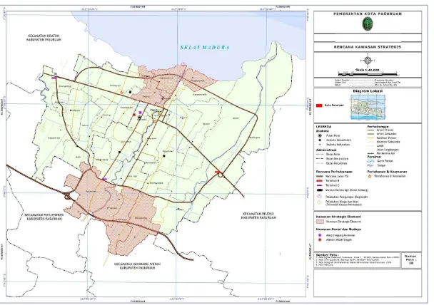Gambar 2.5 Rencana Pengembangan Kawasan Strategis Kota Pasuruan 