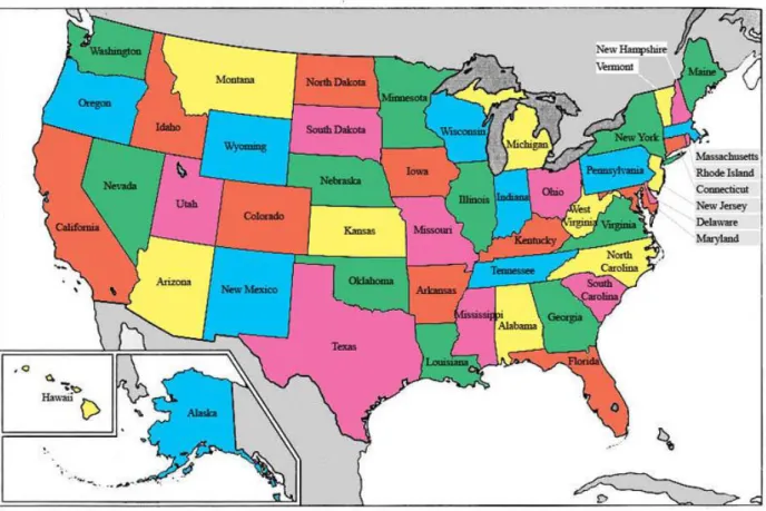 Gambar 1. Peta Amerika Serikat 