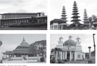 Gambar 4.5. Tempat-tempat ibadah umat beragama di Indonesia