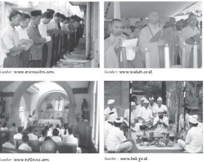 Gambar 5.5. Bangsa Indonesia mengakui dan mengembangkan berbagai agama yang berbeda