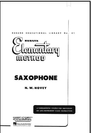 Gambar 4.1 Cover buku untuk pembelajaran saxophone di DotoDo Music Edutainmennt  