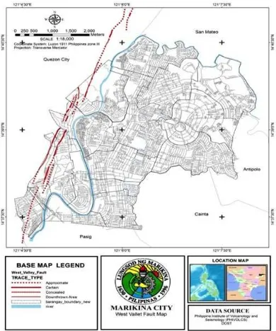 Figure 4: Marikina Valley Fault Line 