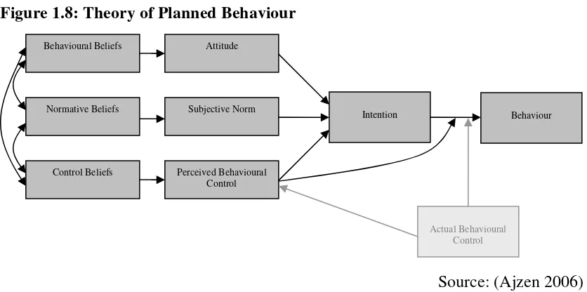 Figure 1.8: Theory of Planned Behaviour 