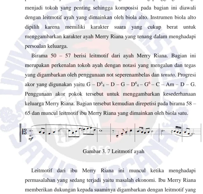 Gambar 3. 7 Leitmotif ayah 