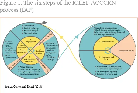 Figure 1. The six steps of the ICLEI–ACCCRN 