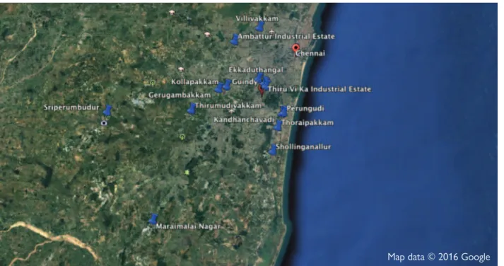 figuRe 6: Map showing saMple areas for the study