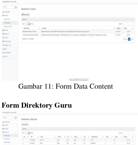Gambar 11: Form Data Content 