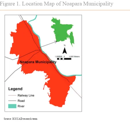 Figure 1. Location Map of Noapara Municipality 