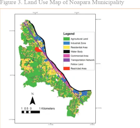 Figure 3. Land Use Map of Noapara Municipality