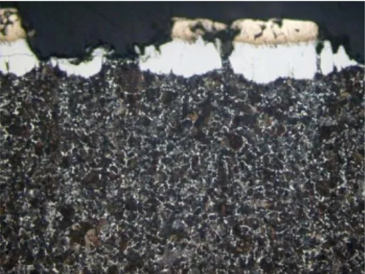 Gambar 14. Struktur mikro sampel baja S45C setelah simulasi die casting  dengan pembesaran 200x 