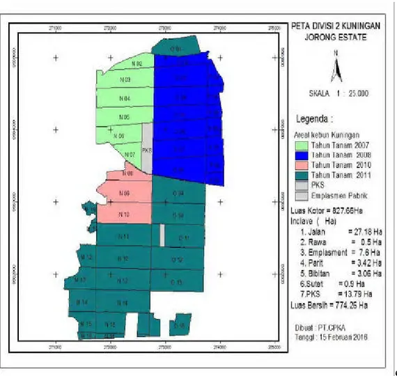 Gambar 3.2. Peta Divisi 2 Jorong Estate 