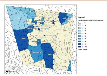 Figure 6. Baguio City households whose main source of water is BWD 