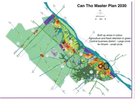 Figure 2: master plan for Can Tho City, 2030