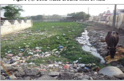 Figure (5): Open sewage and Solid waste in catchment 