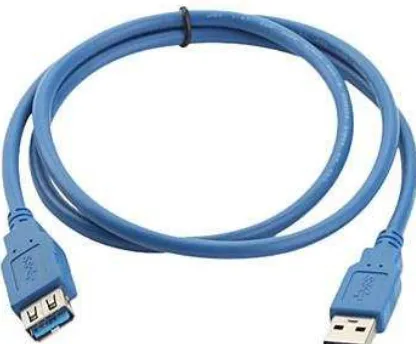 Gambar 2: Contoh bentuk kabel USB yang menghubungkan modem dan perangkat 
