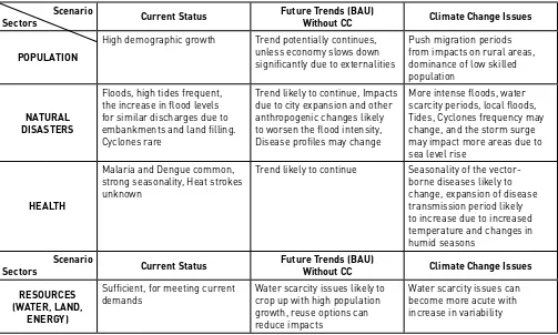 table 1: surat: issues/impact matrix