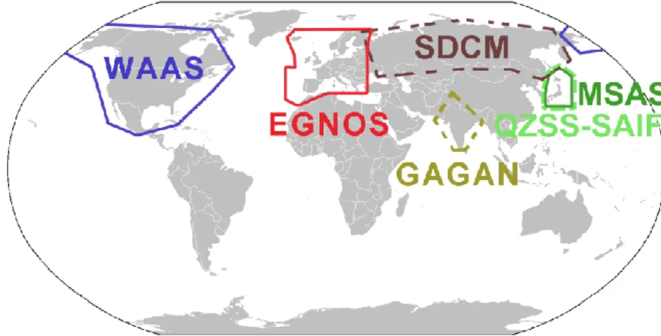 Gambar 2: Cakupan Satellite-based Augmentation System