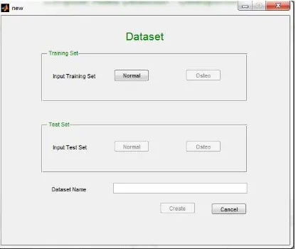 Gambar 4.2 Tampilan menu Create Dataset 