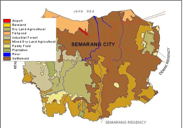 Figure 2.6: Distribution of Land Use/Land Cover in Semarang City In 