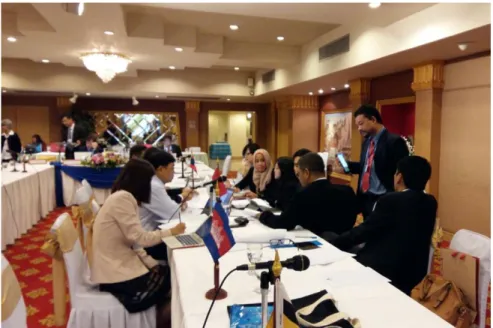 Foto  15,  Perwakilan  Indonesia  dalam  working  group  mendiskusikan  rencana  kerja  kedepan  kegiatan  Ballast  Water  Management  dengan  perwakilan  negara-negara ASEAN tanggal 13 November 2015 di Bangkok, Thailand