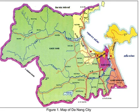 Figure 1. Map of Da Nang City 