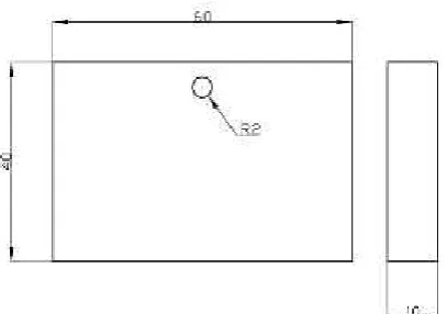 Gambar 6. Dimensi Spesimen