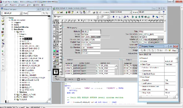 Gambar 2.6  Oracle Form Builder 6i  2. TOAD 