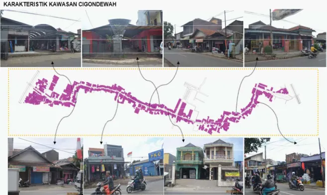 Gambar 2. Karakteristik Bangunan hunian yang mengalami perubahan menjadi bangunan komersial Sumber gambar: Diolah dari Peta Kota Bandung 2013
