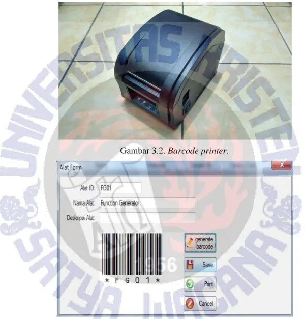 Gambar 3.2. Barcode printer. 