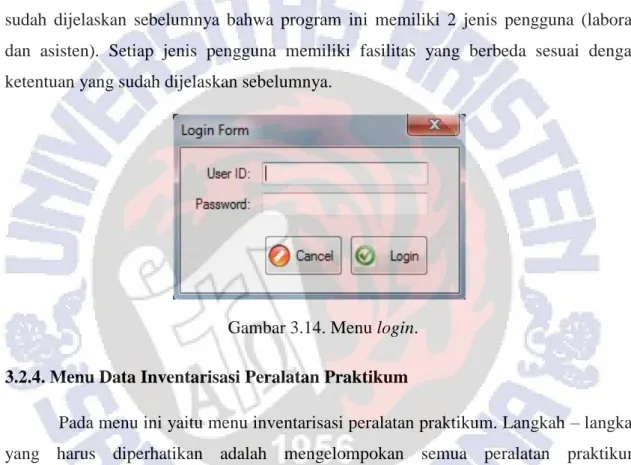 Gambar 3.14. Menu login. 