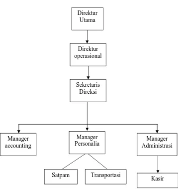 Gambar 2.1. Struktur Organisasi PT. Narasindo Mitra Perdana 