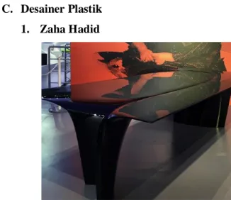 Gambar 2 Meja “Mew” Karya Zaha  Hadid 