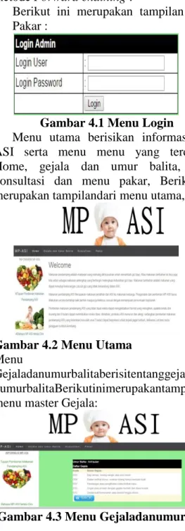 Gambar 4.1 Menu Login 