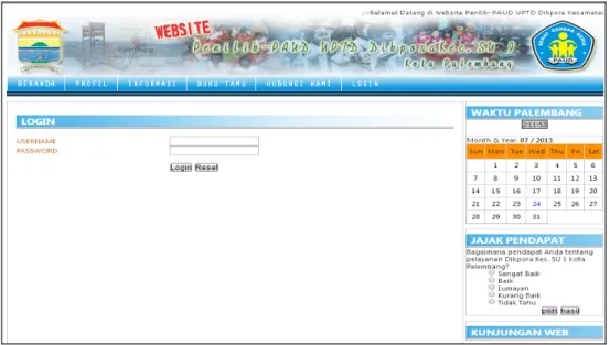 Gambar 4. Form Login Form Identitas Satuan