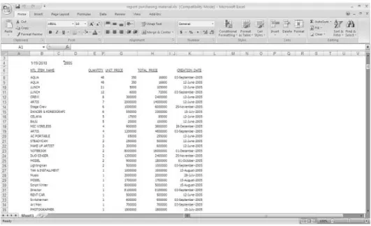 Gambar 4.68  Tampilan layar Export_Report_Excel 