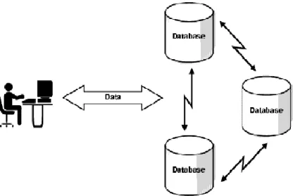 Gambar 1. Distribusi Basis Data (Oracles8i administrator’s guide, 1999)  