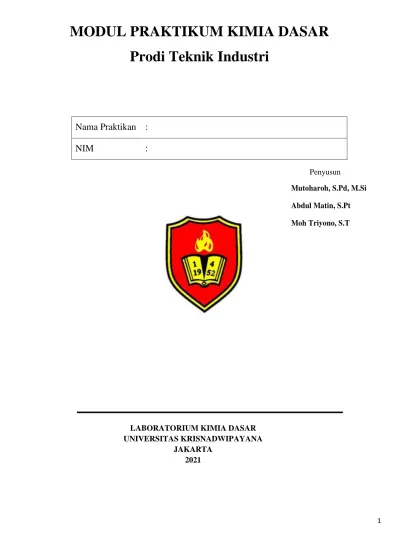 Modul Ajar Dasar Dasar Teknik Kimia Industri | Porn Sex Picture