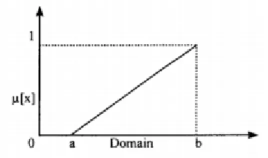 Gambar 2.1 Representasi Linear Naik (kusuma dewi,2010) 