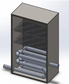 Gambar 3. Desain Ruang Pengering Tipe Fire-Tube 2. Tipe air-tube