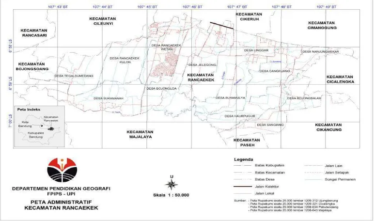 Gambar III.1 Peta Administratif Kecamatan Rancaekek