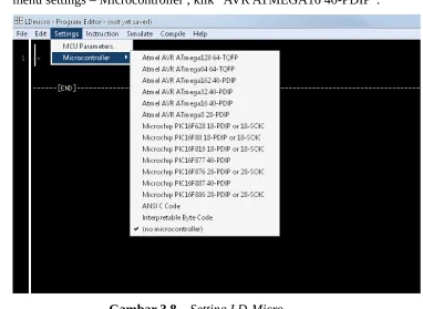 Gambar 3.8    Setting LD-Micro