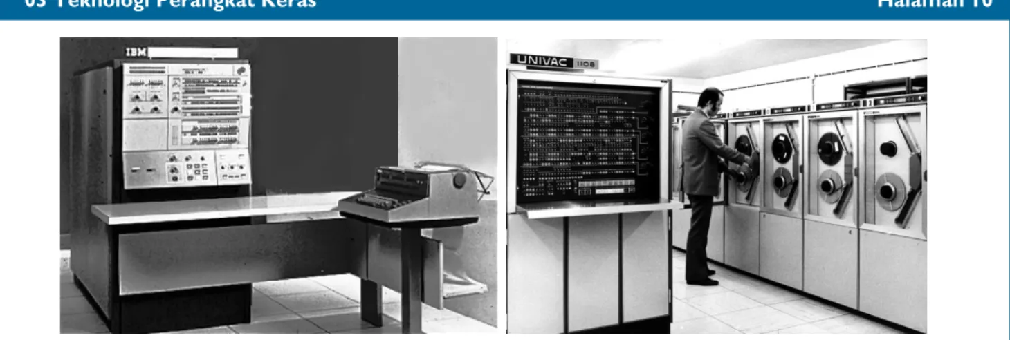Gambar 3. 8 Komputer IBM S/360 dan UNIVAC 1108 